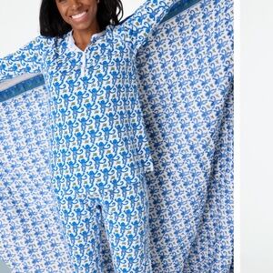 Roberta Roller Rabbit Blue Monkey Pajamas